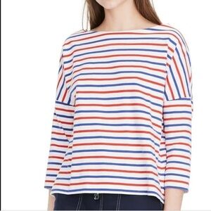 J. Crew Striped Oversized Tee
